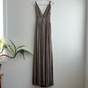 Champagne Sparkle Maxi Dress